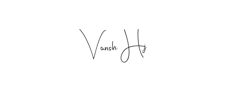 Best and Professional Signature Style for Vansh Hj. Andilay-7BmLP Best Signature Style Collection. Vansh Hj signature style 4 images and pictures png