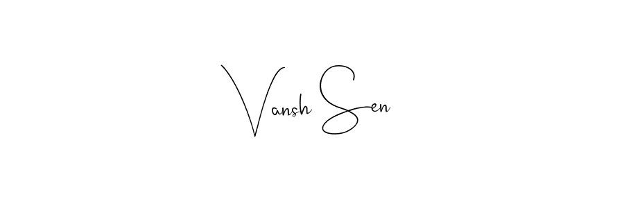 Best and Professional Signature Style for Vansh Sen. Andilay-7BmLP Best Signature Style Collection. Vansh Sen signature style 4 images and pictures png