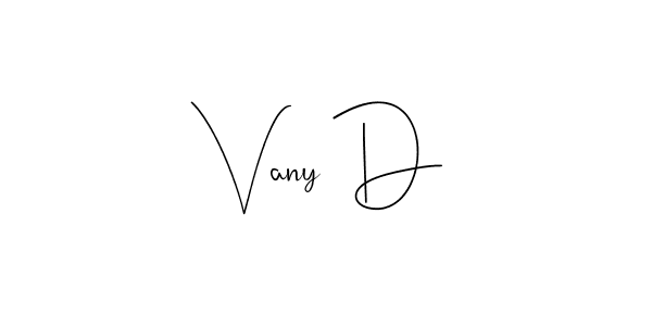 Similarly Andilay-7BmLP is the best handwritten signature design. Signature creator online .You can use it as an online autograph creator for name Vany D. Vany D signature style 4 images and pictures png