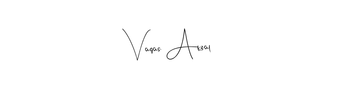 if you are searching for the best signature style for your name Vaqas Afzal. so please give up your signature search. here we have designed multiple signature styles  using Andilay-7BmLP. Vaqas Afzal signature style 4 images and pictures png