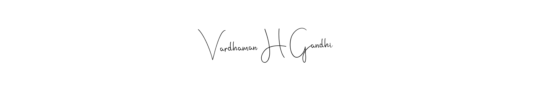 The best way (Andilay-7BmLP) to make a short signature is to pick only two or three words in your name. The name Vardhaman H Gandhi include a total of six letters. For converting this name. Vardhaman H Gandhi signature style 4 images and pictures png