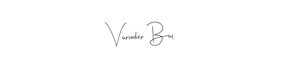 You can use this online signature creator to create a handwritten signature for the name Varinder Bal. This is the best online autograph maker. Varinder Bal signature style 4 images and pictures png