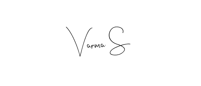 How to make Varma S signature? Andilay-7BmLP is a professional autograph style. Create handwritten signature for Varma S name. Varma S signature style 4 images and pictures png