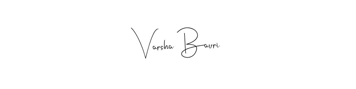 Use a signature maker to create a handwritten signature online. With this signature software, you can design (Andilay-7BmLP) your own signature for name Varsha Bauri. Varsha Bauri signature style 4 images and pictures png