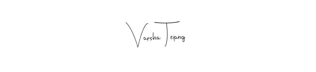 It looks lik you need a new signature style for name Varsha Telang. Design unique handwritten (Andilay-7BmLP) signature with our free signature maker in just a few clicks. Varsha Telang signature style 4 images and pictures png