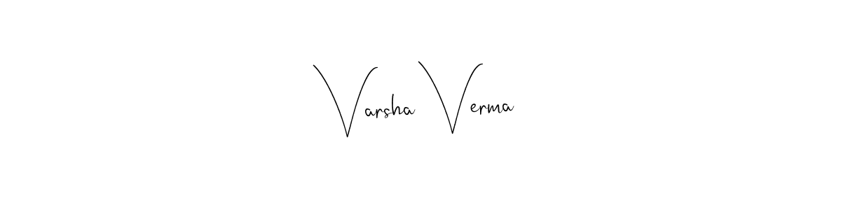 You can use this online signature creator to create a handwritten signature for the name Varsha Verma. This is the best online autograph maker. Varsha Verma signature style 4 images and pictures png