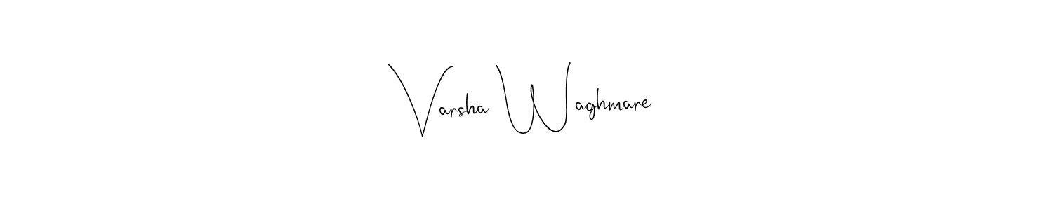 Make a beautiful signature design for name Varsha Waghmare. Use this online signature maker to create a handwritten signature for free. Varsha Waghmare signature style 4 images and pictures png