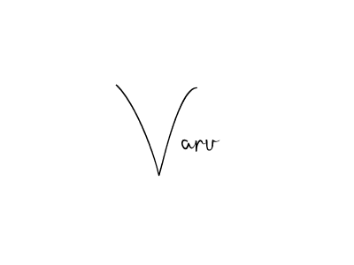 if you are searching for the best signature style for your name Varu. so please give up your signature search. here we have designed multiple signature styles  using Andilay-7BmLP. Varu signature style 4 images and pictures png