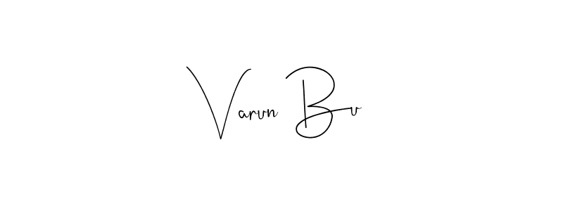 How to make Varun Bu name signature. Use Andilay-7BmLP style for creating short signs online. This is the latest handwritten sign. Varun Bu signature style 4 images and pictures png