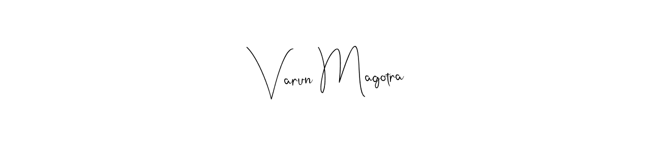 You should practise on your own different ways (Andilay-7BmLP) to write your name (Varun Magotra) in signature. don't let someone else do it for you. Varun Magotra signature style 4 images and pictures png