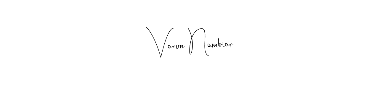 Make a beautiful signature design for name Varun Nambiar. Use this online signature maker to create a handwritten signature for free. Varun Nambiar signature style 4 images and pictures png