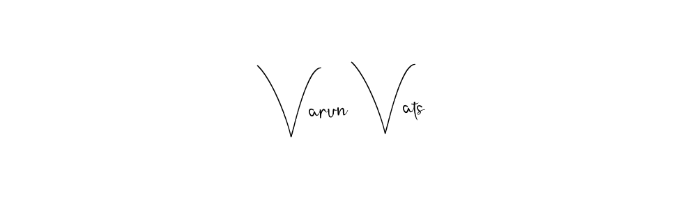 How to Draw Varun Vats signature style? Andilay-7BmLP is a latest design signature styles for name Varun Vats. Varun Vats signature style 4 images and pictures png