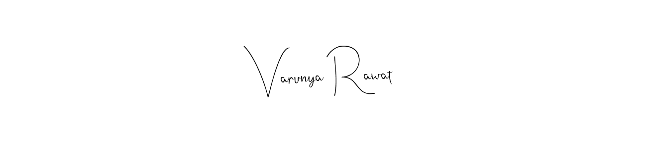 You can use this online signature creator to create a handwritten signature for the name Varunya Rawat. This is the best online autograph maker. Varunya Rawat signature style 4 images and pictures png