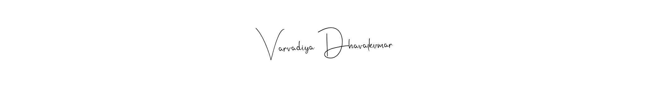 You can use this online signature creator to create a handwritten signature for the name Varvadiya Dhavalkumar. This is the best online autograph maker. Varvadiya Dhavalkumar signature style 4 images and pictures png