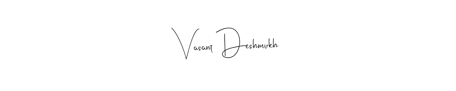 You can use this online signature creator to create a handwritten signature for the name Vasant Deshmukh. This is the best online autograph maker. Vasant Deshmukh signature style 4 images and pictures png