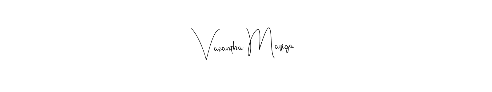 You can use this online signature creator to create a handwritten signature for the name Vasantha Malliga. This is the best online autograph maker. Vasantha Malliga signature style 4 images and pictures png