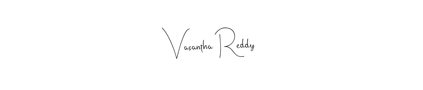 Also You can easily find your signature by using the search form. We will create Vasantha Reddy name handwritten signature images for you free of cost using Andilay-7BmLP sign style. Vasantha Reddy signature style 4 images and pictures png