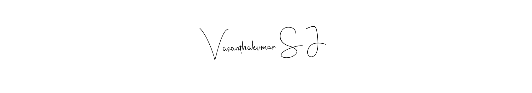 You can use this online signature creator to create a handwritten signature for the name Vasanthakumar S J. This is the best online autograph maker. Vasanthakumar S J signature style 4 images and pictures png