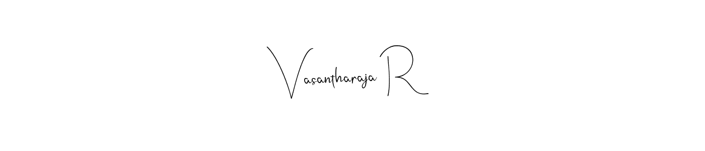 Vasantharaja R stylish signature style. Best Handwritten Sign (Andilay-7BmLP) for my name. Handwritten Signature Collection Ideas for my name Vasantharaja R. Vasantharaja R signature style 4 images and pictures png