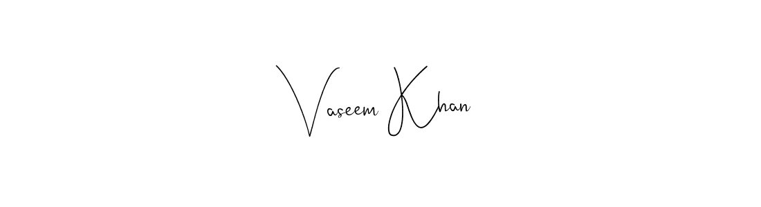 Design your own signature with our free online signature maker. With this signature software, you can create a handwritten (Andilay-7BmLP) signature for name Vaseem Khan. Vaseem Khan signature style 4 images and pictures png