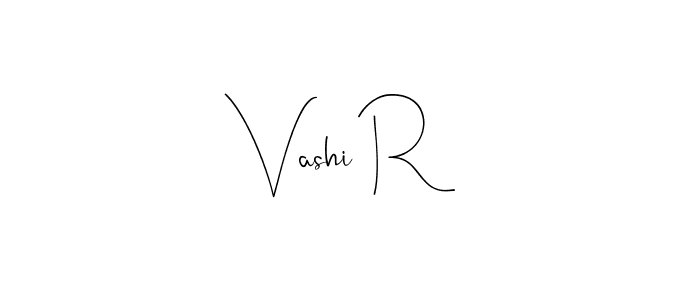 Make a beautiful signature design for name Vashi R. Use this online signature maker to create a handwritten signature for free. Vashi R signature style 4 images and pictures png