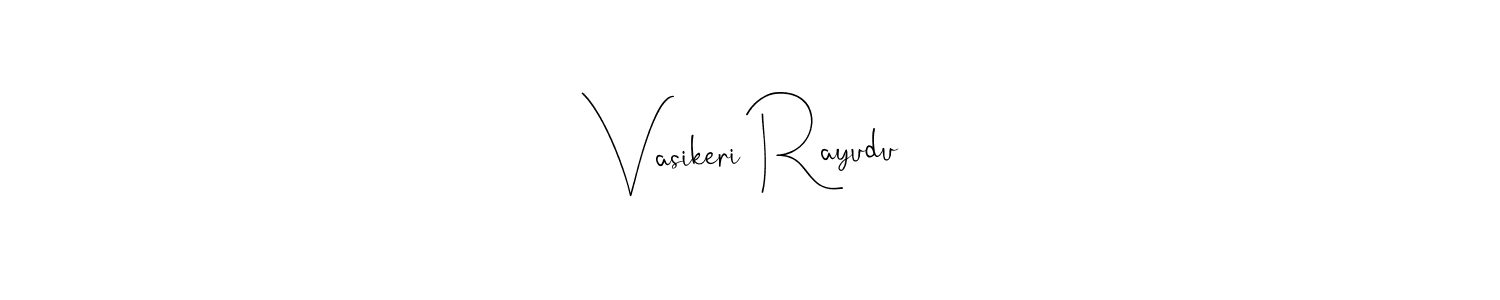 if you are searching for the best signature style for your name Vasikeri Rayudu. so please give up your signature search. here we have designed multiple signature styles  using Andilay-7BmLP. Vasikeri Rayudu signature style 4 images and pictures png