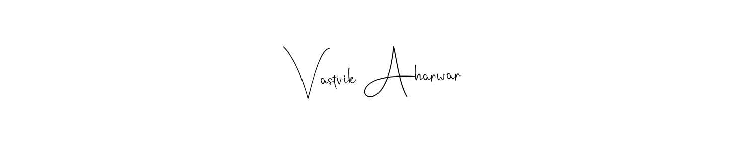 Make a beautiful signature design for name Vastvik Aharwar. Use this online signature maker to create a handwritten signature for free. Vastvik Aharwar signature style 4 images and pictures png