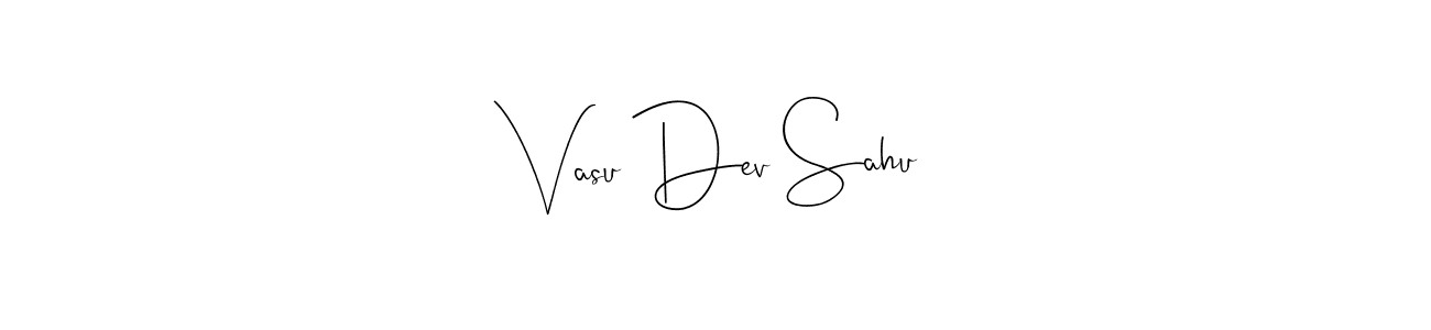 This is the best signature style for the Vasu Dev Sahu name. Also you like these signature font (Andilay-7BmLP). Mix name signature. Vasu Dev Sahu signature style 4 images and pictures png