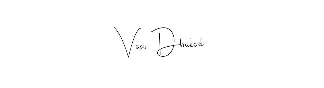 The best way (Andilay-7BmLP) to make a short signature is to pick only two or three words in your name. The name Vasu Dhakad include a total of six letters. For converting this name. Vasu Dhakad signature style 4 images and pictures png