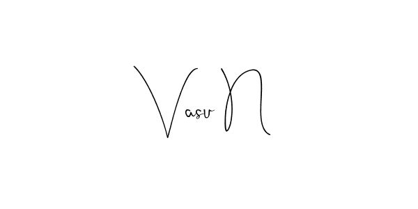 How to Draw Vasu N signature style? Andilay-7BmLP is a latest design signature styles for name Vasu N. Vasu N signature style 4 images and pictures png