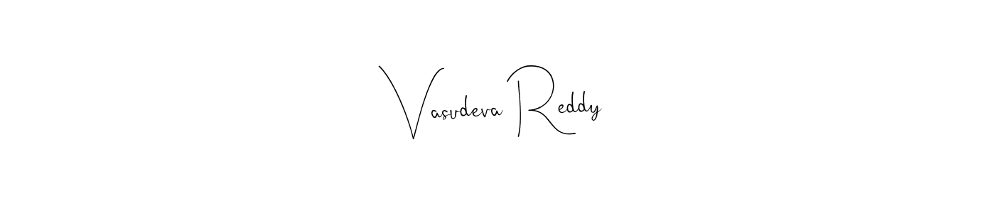 How to make Vasudeva Reddy signature? Andilay-7BmLP is a professional autograph style. Create handwritten signature for Vasudeva Reddy name. Vasudeva Reddy signature style 4 images and pictures png