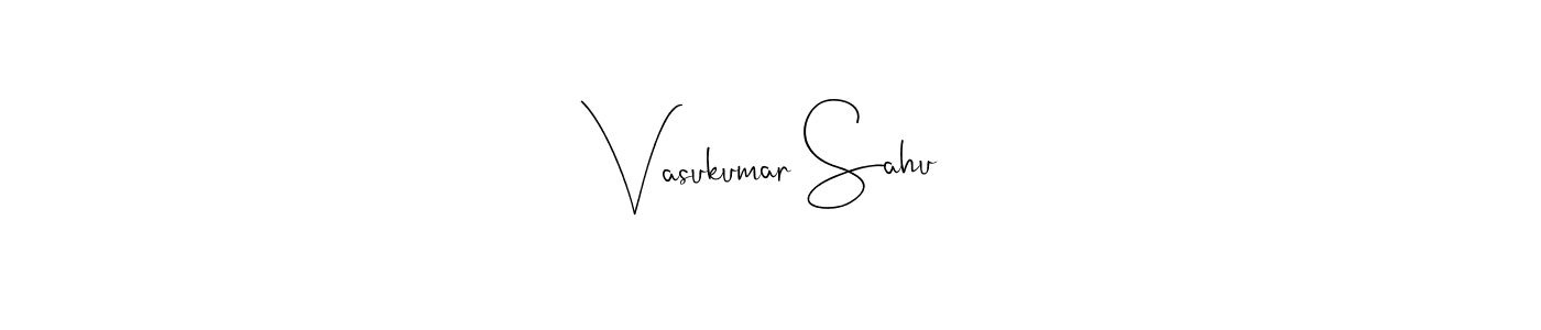 Use a signature maker to create a handwritten signature online. With this signature software, you can design (Andilay-7BmLP) your own signature for name Vasukumar Sahu. Vasukumar Sahu signature style 4 images and pictures png