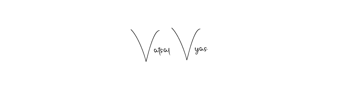 Use a signature maker to create a handwritten signature online. With this signature software, you can design (Andilay-7BmLP) your own signature for name Vatsal Vyas. Vatsal Vyas signature style 4 images and pictures png