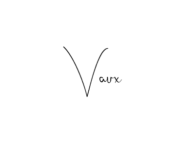 Use a signature maker to create a handwritten signature online. With this signature software, you can design (Andilay-7BmLP) your own signature for name Vaux. Vaux signature style 4 images and pictures png