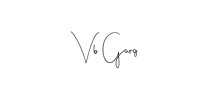 Vb Garg stylish signature style. Best Handwritten Sign (Andilay-7BmLP) for my name. Handwritten Signature Collection Ideas for my name Vb Garg. Vb Garg signature style 4 images and pictures png