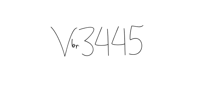How to make Vbr3445 name signature. Use Andilay-7BmLP style for creating short signs online. This is the latest handwritten sign. Vbr3445 signature style 4 images and pictures png