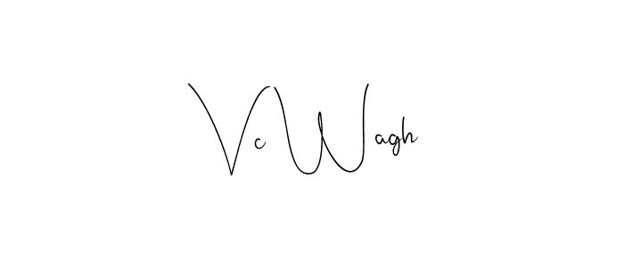 Here are the top 10 professional signature styles for the name Vc Wagh. These are the best autograph styles you can use for your name. Vc Wagh signature style 4 images and pictures png