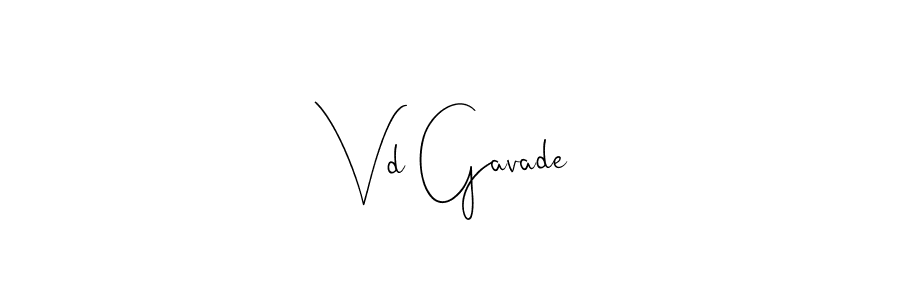 Here are the top 10 professional signature styles for the name Vd Gavade. These are the best autograph styles you can use for your name. Vd Gavade signature style 4 images and pictures png