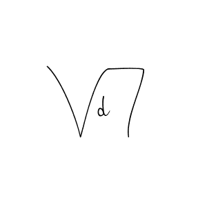 Also You can easily find your signature by using the search form. We will create Vd7 name handwritten signature images for you free of cost using Andilay-7BmLP sign style. Vd7 signature style 4 images and pictures png