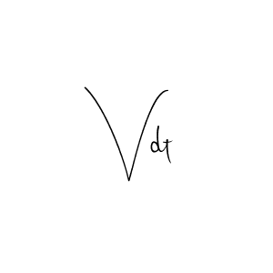 Make a beautiful signature design for name Vdt. Use this online signature maker to create a handwritten signature for free. Vdt signature style 4 images and pictures png