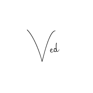 Also we have Ved name is the best signature style. Create professional handwritten signature collection using Andilay-7BmLP autograph style. Ved signature style 4 images and pictures png