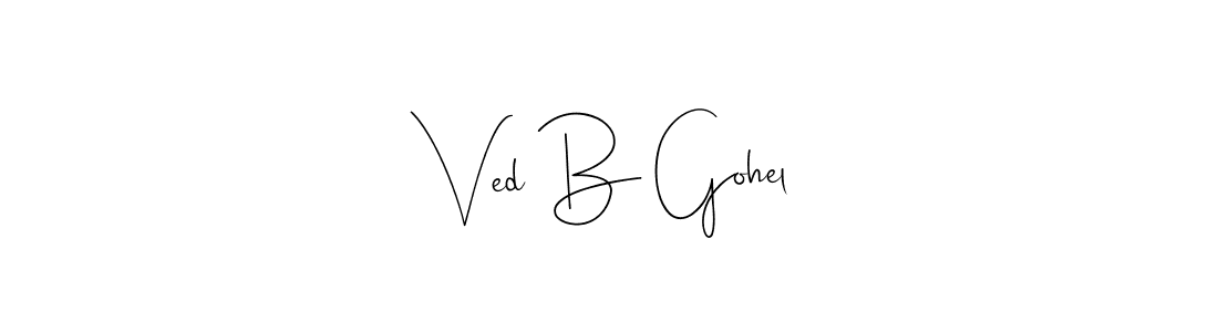 Once you've used our free online signature maker to create your best signature Andilay-7BmLP style, it's time to enjoy all of the benefits that Ved B Gohel name signing documents. Ved B Gohel signature style 4 images and pictures png