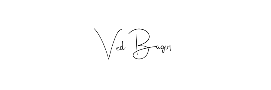 Best and Professional Signature Style for Ved Bagul. Andilay-7BmLP Best Signature Style Collection. Ved Bagul signature style 4 images and pictures png
