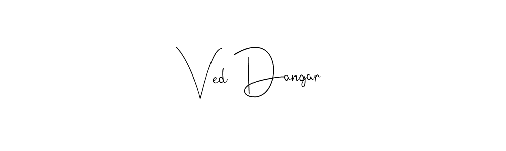 Best and Professional Signature Style for Ved Dangar. Andilay-7BmLP Best Signature Style Collection. Ved Dangar signature style 4 images and pictures png