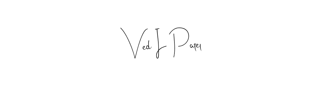 Make a beautiful signature design for name Ved I Patel. With this signature (Andilay-7BmLP) style, you can create a handwritten signature for free. Ved I Patel signature style 4 images and pictures png