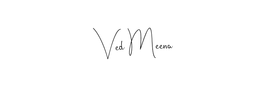 You can use this online signature creator to create a handwritten signature for the name Ved Meena. This is the best online autograph maker. Ved Meena signature style 4 images and pictures png