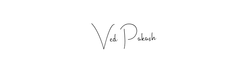 Ved Pakash stylish signature style. Best Handwritten Sign (Andilay-7BmLP) for my name. Handwritten Signature Collection Ideas for my name Ved Pakash. Ved Pakash signature style 4 images and pictures png