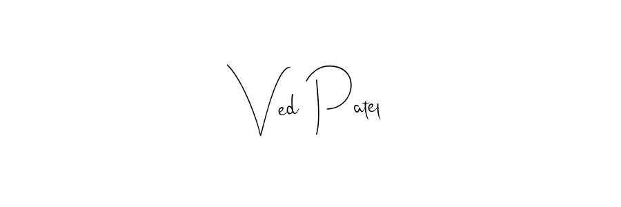 Use a signature maker to create a handwritten signature online. With this signature software, you can design (Andilay-7BmLP) your own signature for name Ved Patel. Ved Patel signature style 4 images and pictures png