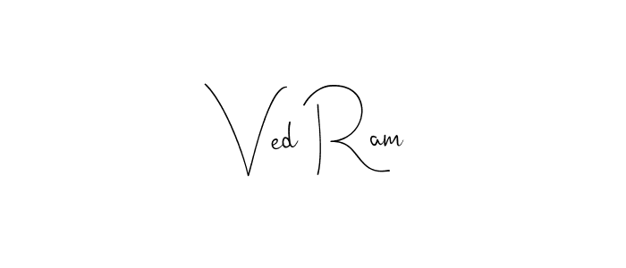 Also we have Ved Ram name is the best signature style. Create professional handwritten signature collection using Andilay-7BmLP autograph style. Ved Ram signature style 4 images and pictures png