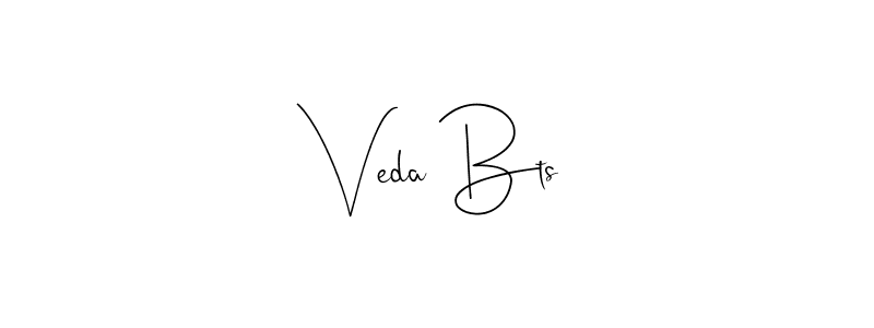 Also we have Veda Bts name is the best signature style. Create professional handwritten signature collection using Andilay-7BmLP autograph style. Veda Bts signature style 4 images and pictures png